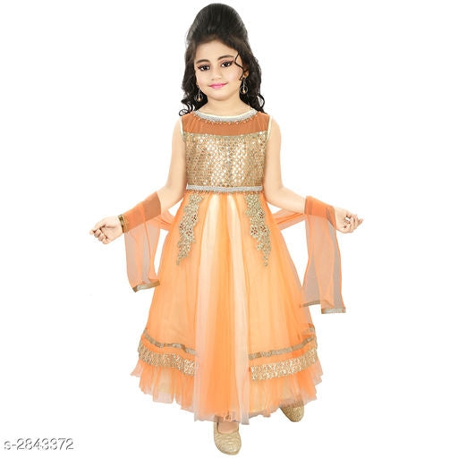 Adorable Kid's Girl's Ethnic Gown -5