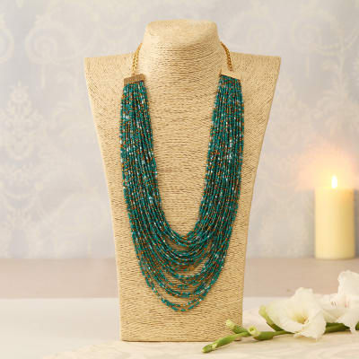Beautiful Green String Necklace